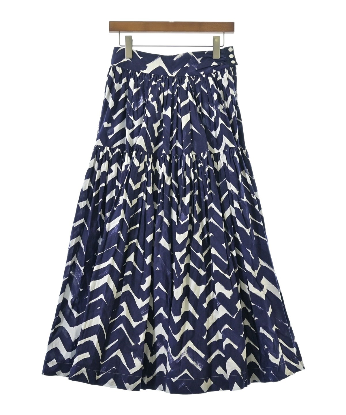 mina perhonen（ミナペルホネン）ロング・マキシ丈スカート 青 サイズ