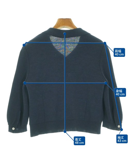 mina perhonen（ミナペルホネン）カーディガン 紺 サイズ:36(S位) レディース/2200653149073