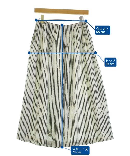 mina perhonen（ミナペルホネン）ロング・マキシ丈スカート 白 サイズ:36(S位) レディース/2200670279029