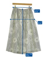 mina perhonen（ミナペルホネン）ロング・マキシ丈スカート 白 サイズ:36(S位) レディース/2200670279029