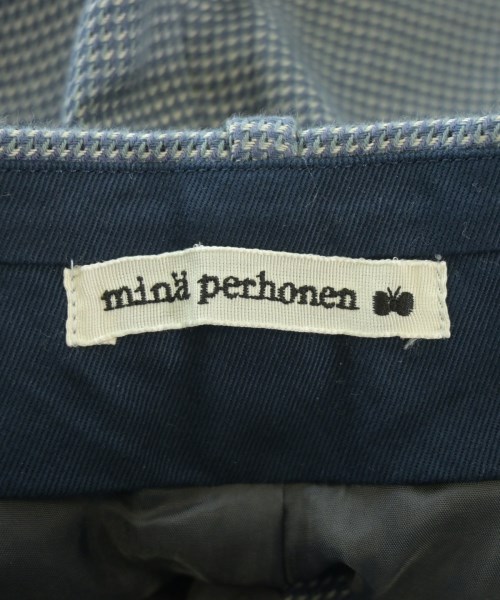 mina perhonen（ミナペルホネン）クロップドパンツ 青 サイズ:38(M位) レディース/2200670547081