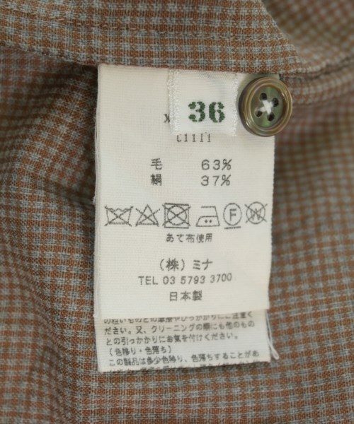 mina perhonen（ミナペルホネン）ブラウス 茶 サイズ:36(S位) レディース/2200722976081