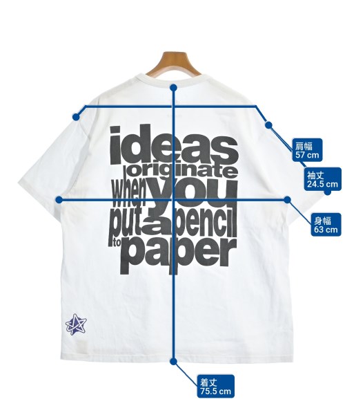 BEAMS T（ビームスティ）Tシャツ・カットソー 白 サイズ:L メンズ/2200643924062