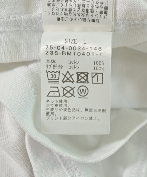 BEAMS T（ビームスティ）Tシャツ・カットソー 白 サイズ:L メンズ/2200716626053