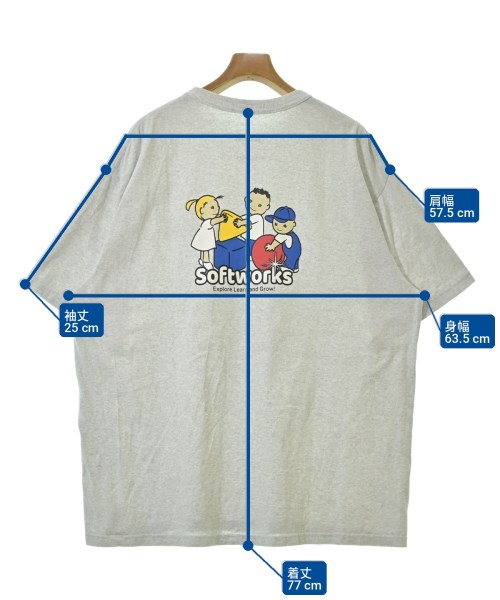 BEAMS T（ビームスティ）Tシャツ・カットソー グレー サイズ:L メンズ/2200716626060
