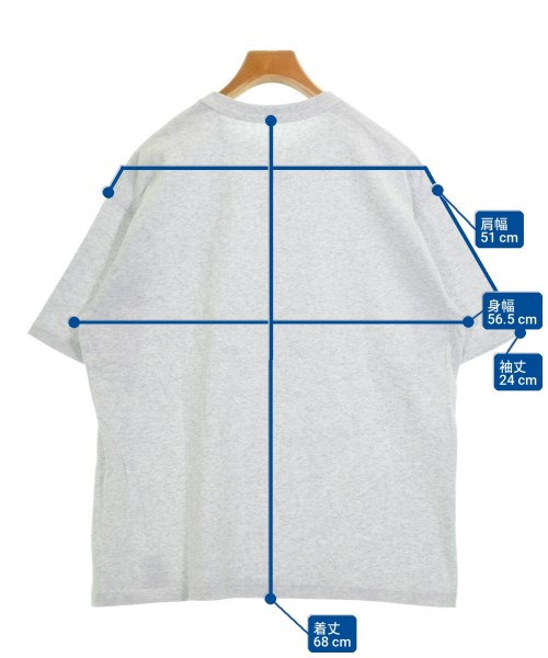 BEAMS T（ビームスティ）Tシャツ・カットソー グレー サイズ:S メンズ/2200706726039