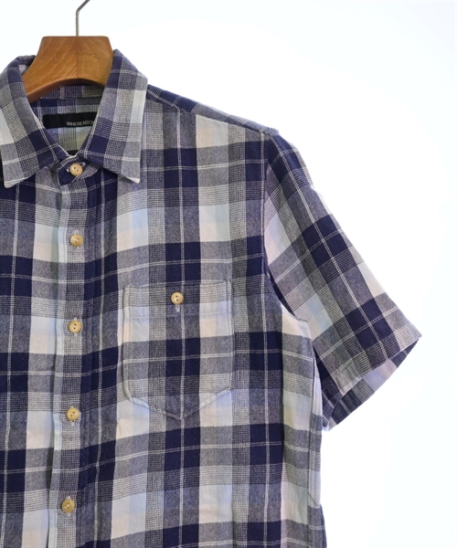 WHEREABOUTS（ウェアラバウツ）カジュアルシャツ 紺 サイズ:44(S位) メンズ/2200440981060