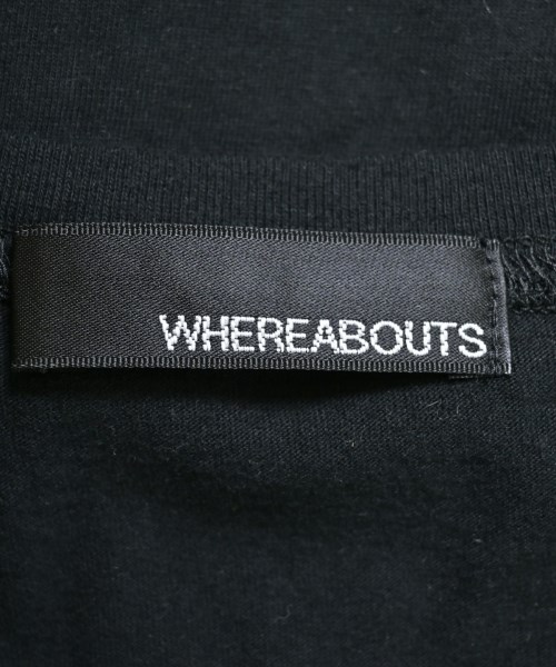 WHEREABOUTS（ウェアラバウツ）Tシャツ・カットソー 黒 サイズ:44(S位) メンズ/2200620617482