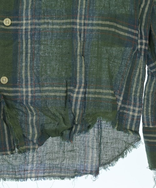 WHEREABOUTS（ウェアラバウツ）カジュアルシャツ 緑 サイズ:44(M位) メンズ/2200640521165