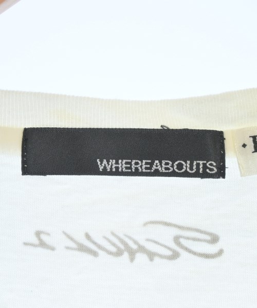 WHEREABOUTS（ウェアラバウツ）Tシャツ・カットソー 白 サイズ:48(L位) メンズ/2200697936240