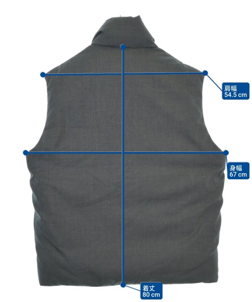 EDITION（エディション）ダウンジャケット/ダウンベスト グレー サイズ:M メンズ/2200673504012