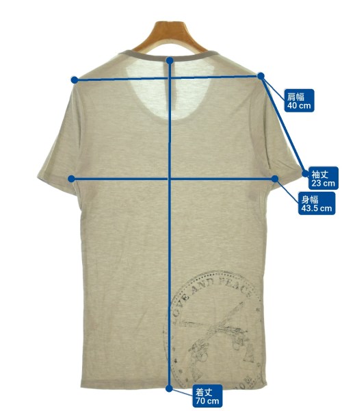 roar（ロアー）Tシャツ・カットソー グレー サイズ:2(M位) メンズ/2200615757063