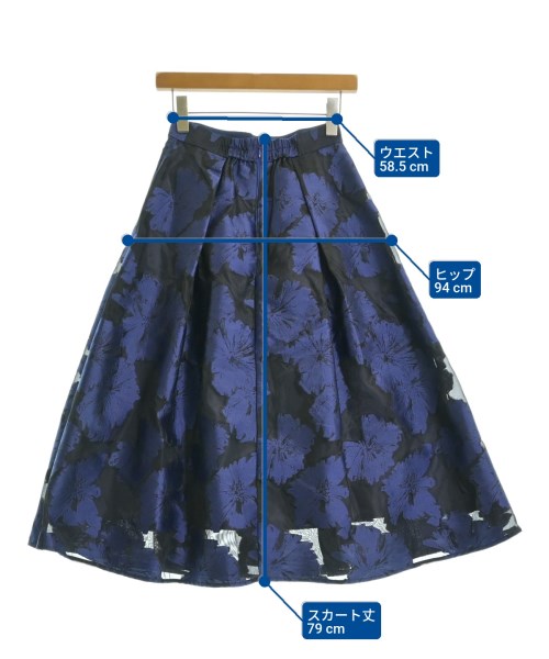 Apuweiser-riche（アプワイザーリッシェ）ロング・マキシ丈スカート 紺 サイズ:1(S位) レディース/2200636983380