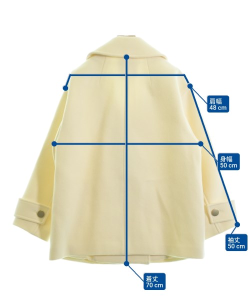 Apuweiser-riche（アプワイザーリッシェ）ピーコート 黄 サイズ:0(XS位) レディース/2200629764019