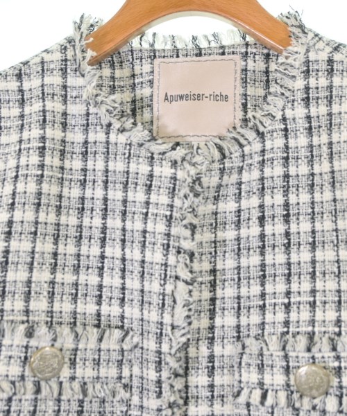 Apuweiser-riche（アプワイザーリッシェ）ノーカラージャケット 白 サイズ:1(S位) レディース/2200639783055