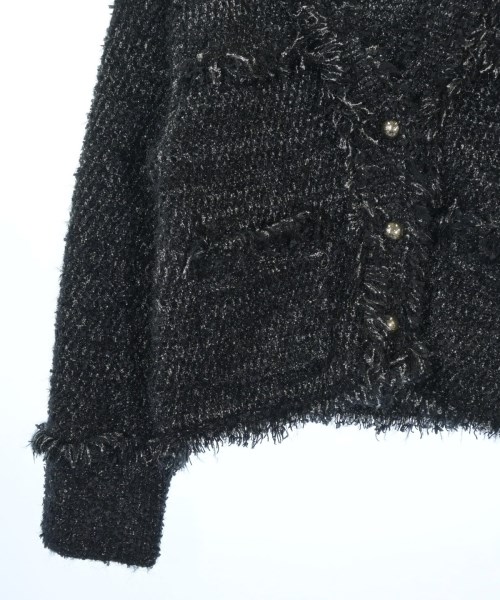 Apuweiser-riche（アプワイザーリッシェ）ノーカラージャケット 黒 サイズ:1(S位) レディース/2200616503010