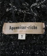 Apuweiser-riche（アプワイザーリッシェ）ノーカラージャケット 黒 サイズ:1(S位) レディース/2200616503010