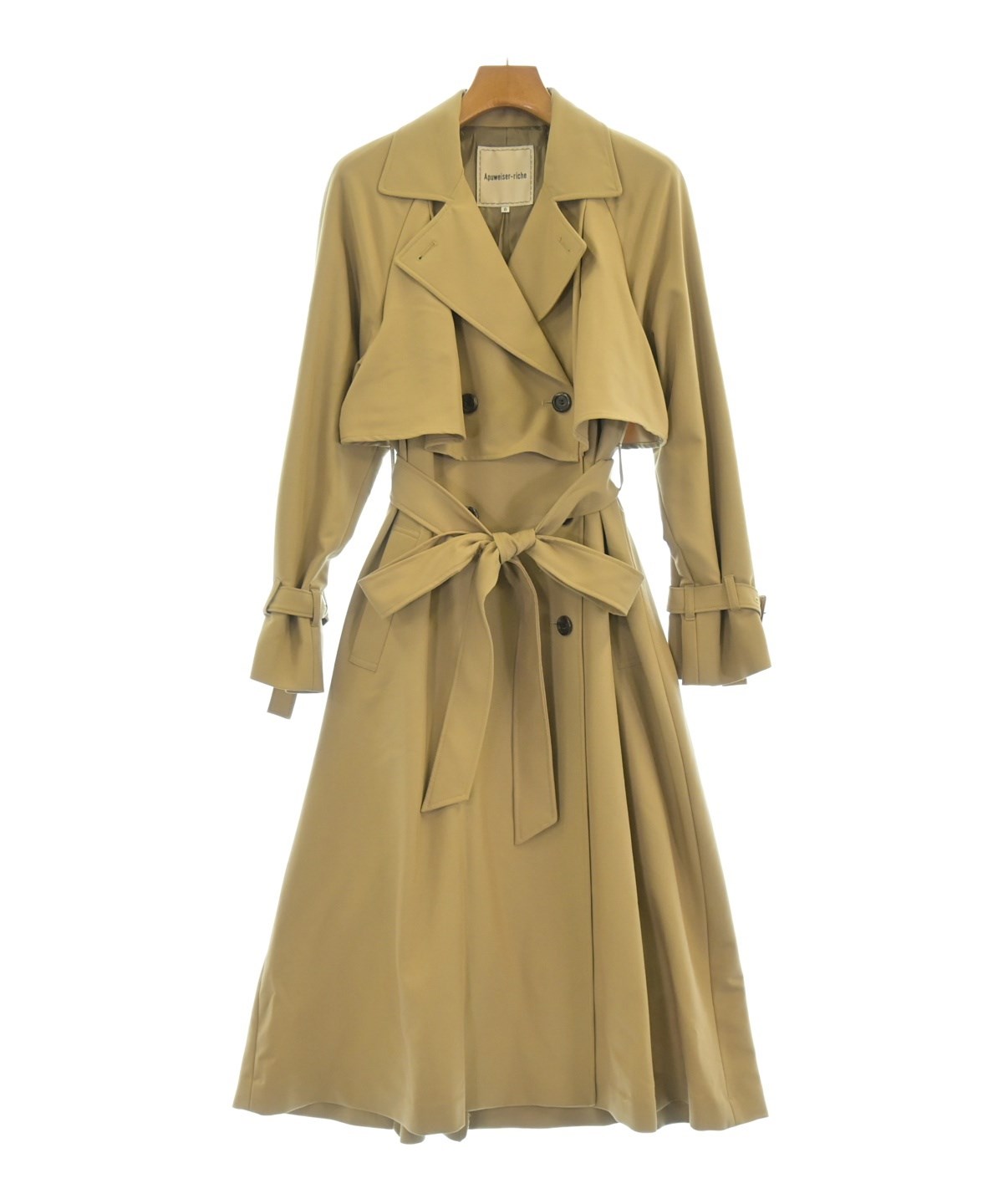 ★【新品、タグ付き】Apuweiser-riche ベルテッドトレンチコート ☆【新品、タグ付き】Apuweiser-riche ベルテッドトレンチコート