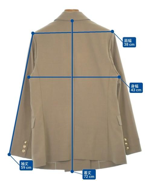 Apuweiser-riche（アプワイザーリッシェ）テーラードジャケット ベージュ サイズ:1(S位) レディース/2200628911018