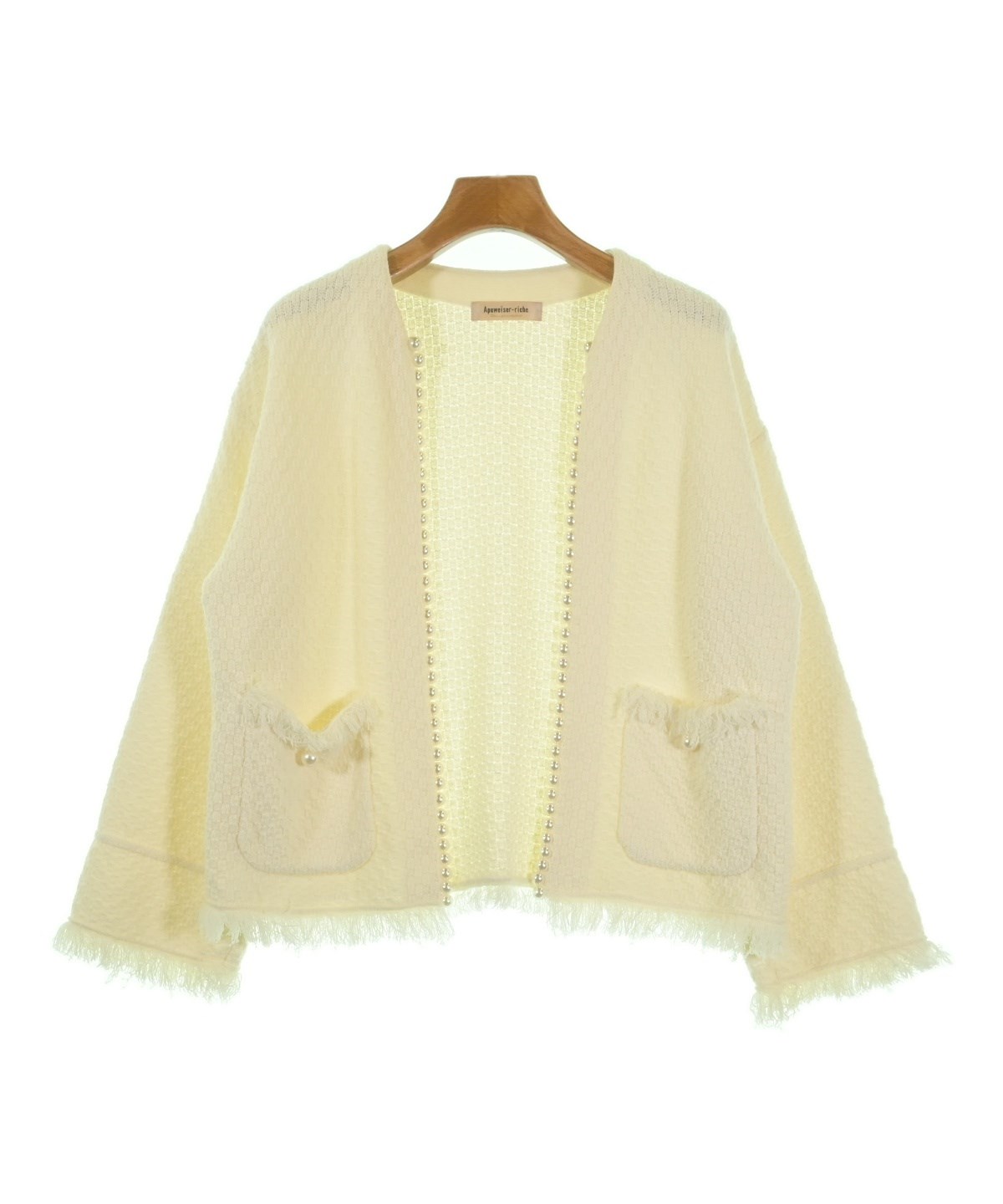 アプワイザーリッシェ アプワイザーリッシェ Apuweiser-riche ノーカラーコート （モカ