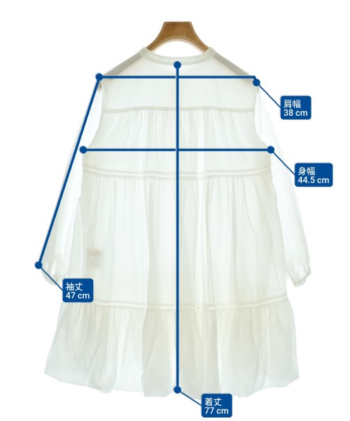 Apuweiser-riche（アプワイザーリッシェ）ブラウス 白 サイズ:1(S位) レディース/2200673341068