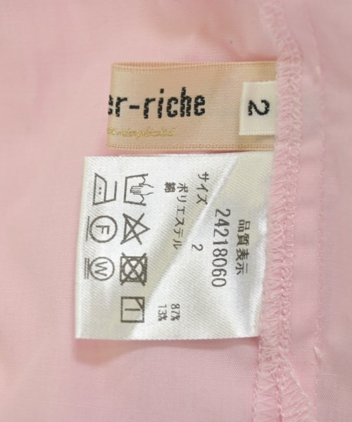 Apuweiser-riche（アプワイザーリッシェ）カジュアルシャツ ピンク サイズ:2(M位) レディース/2200672918018