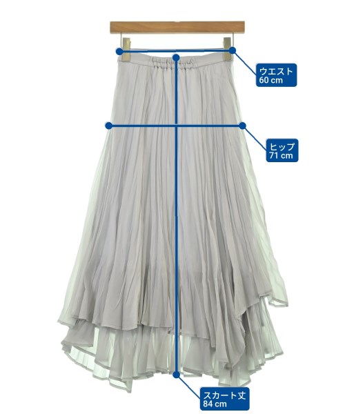 Apuweiser-riche（アプワイザーリッシェ）ロング・マキシ丈スカート グレー サイズ:0(XS位) レディース/2200672918032