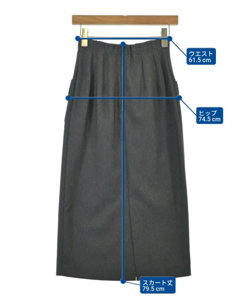 Apuweiser-riche（アプワイザーリッシェ）ロング・マキシ丈スカート グレー サイズ:0(XS位) レディース/2200672918063