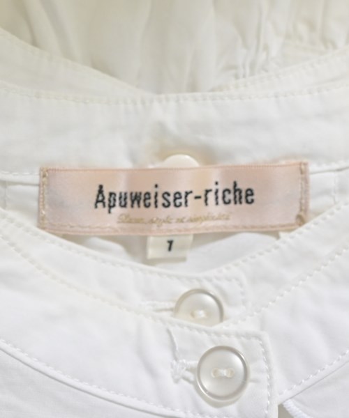 Apuweiser-riche（アプワイザーリッシェ）ブラウス 白 サイズ:1(S位) レディース/2200678913048
