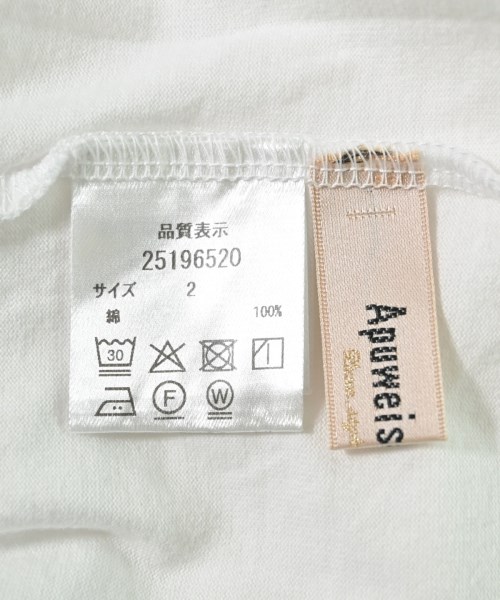 Apuweiser-riche（アプワイザーリッシェ）Tシャツ・カットソー 白 サイズ:2(M位) レディース/2200692779200