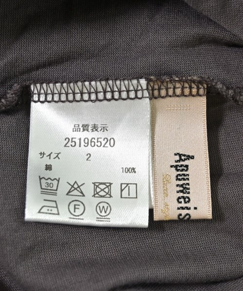 Apuweiser-riche（アプワイザーリッシェ）Tシャツ・カットソー 茶 サイズ:2(M位) レディース/2200692779231