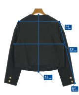 Apuweiser-riche（アプワイザーリッシェ）ノーカラージャケット 黒 サイズ:2(M位) レディース/2200697109019