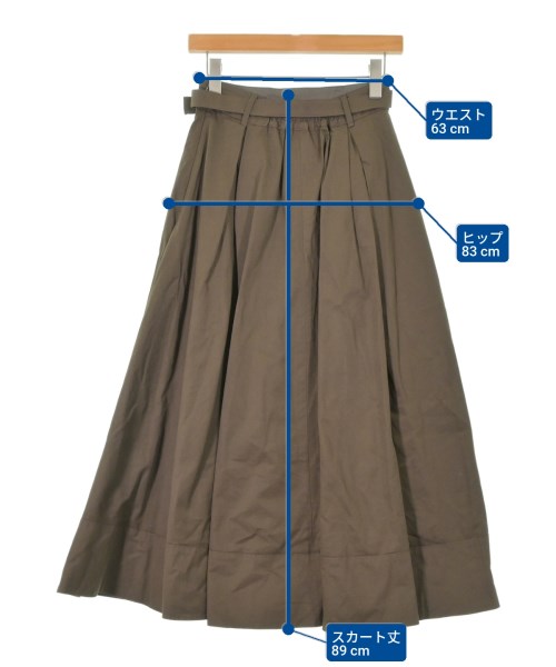 Apuweiser-riche（アプワイザーリッシェ）ロング・マキシ丈スカート 茶 サイズ:1(S位) レディース/2200656410026