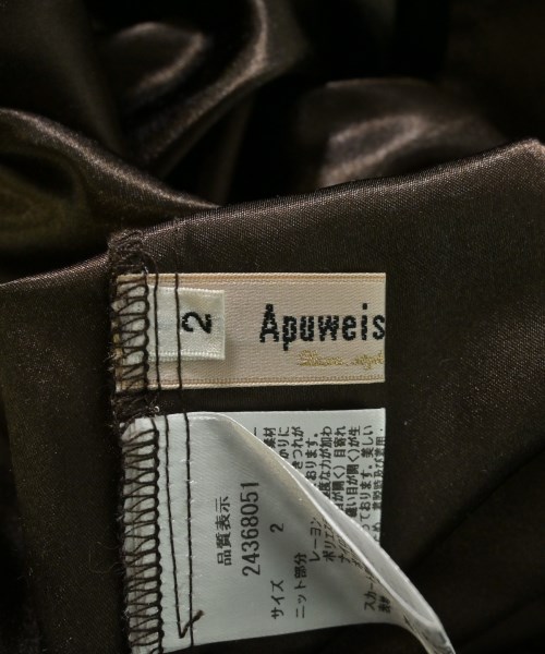 Apuweiser-riche（アプワイザーリッシェ）ワンピース 茶 サイズ:2(M位) レディース/2200660143033