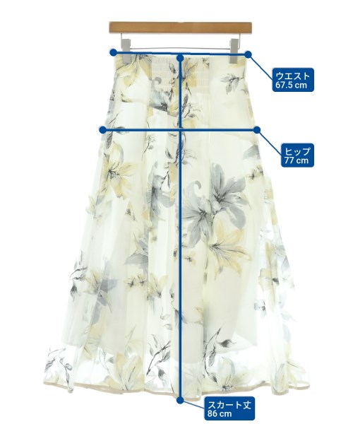 Apuweiser-riche（アプワイザーリッシェ）ロング・マキシ丈スカート 白 サイズ:1(S位) レディース/2200660143064