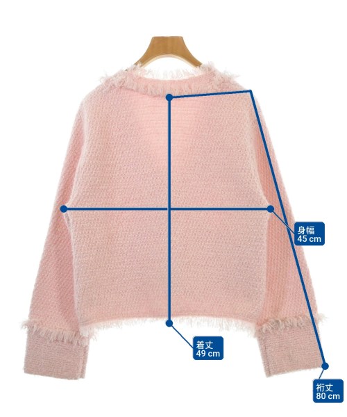 Apuweiser-riche（アプワイザーリッシェ）カーディガン ピンク サイズ:1(S位) レディース/2200659645111