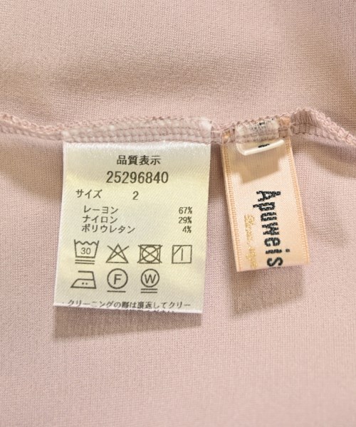 Apuweiser-riche（アプワイザーリッシェ）Tシャツ・カットソー ピンク サイズ:2(M位) レディース/2200705128049