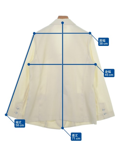 Apuweiser-riche（アプワイザーリッシェ）テーラードジャケット 白 サイズ:2(M位) レディース/2200660741024