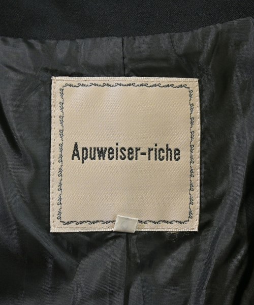 Apuweiser-riche（アプワイザーリッシェ）テーラードジャケット 黒 サイズ:1(S位) レディース/2200662123095