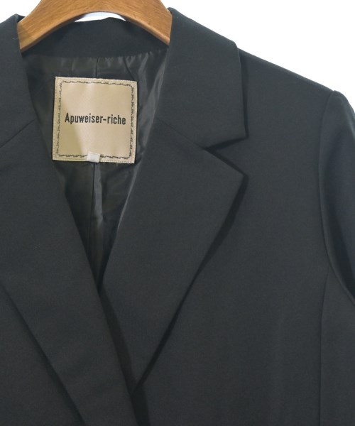 Apuweiser-riche（アプワイザーリッシェ）テーラードジャケット 黒 サイズ:1(S位) レディース/2200662123095