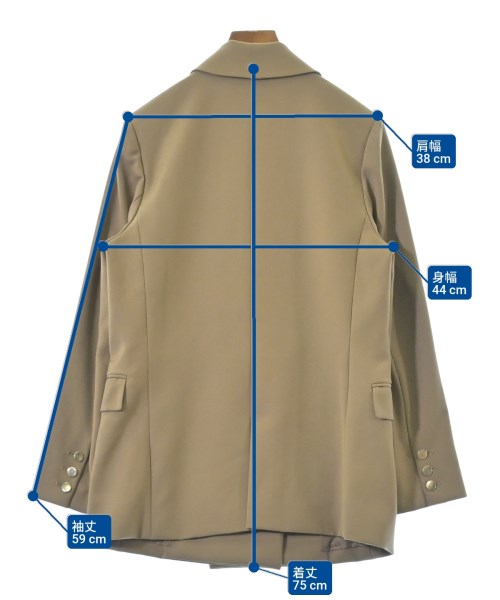 Apuweiser-riche（アプワイザーリッシェ）テーラードジャケット ベージュ サイズ:1(S位) レディース/2200662123101