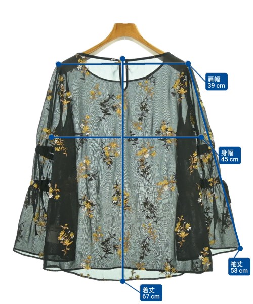 Apuweiser-riche（アプワイザーリッシェ）ブラウス 黒 サイズ:2(M位) レディース/2200661749111