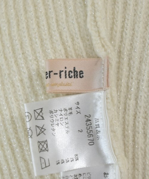 Apuweiser-riche（アプワイザーリッシェ）ニット・セーター 白 サイズ:2(M位) レディース/2200664758011