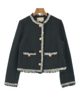 Apuweiser-riche（アプワイザーリッシェ）ノーカラージャケット 黒 サイズ:2(M位) レディース/2200726393037
