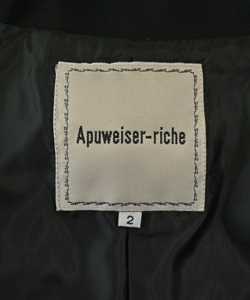 Apuweiser-riche（アプワイザーリッシェ）カジュアルジャケット 黒 サイズ:2(M位) レディース/2200724861040