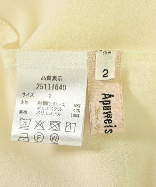 Apuweiser-riche（アプワイザーリッシェ）カジュアルシャツ 黄 サイズ:2(M位) レディース/2200682000031