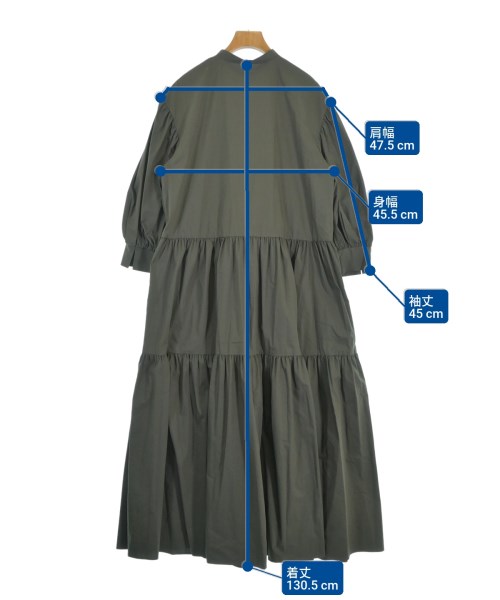 theory luxe（セオリーリュクス）シャツワンピース カーキ サイズ:38(M位) レディース/2200620007146