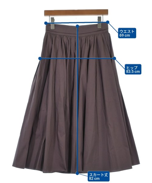 theory luxe（セオリーリュクス）ロング・マキシ丈スカート 紫 サイズ:38(M位) レディース/2200622284064