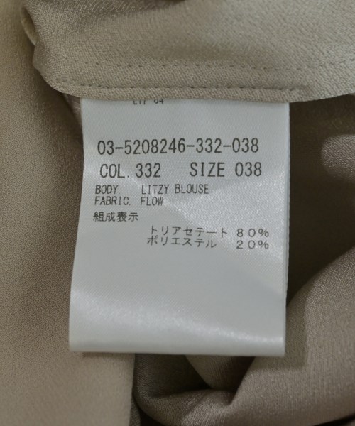 theory luxe（セオリーリュクス）ブラウス ベージュ サイズ:38(M位) レディース/2200609123027