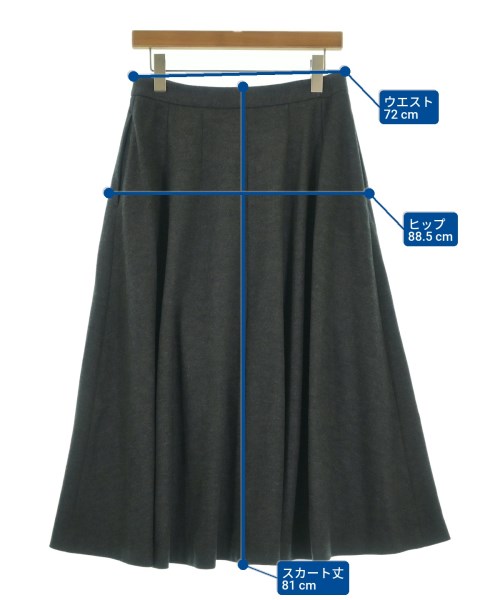 theory luxe（セオリーリュクス）ロング・マキシ丈スカート グレー サイズ:42(L位) レディース/2200621419702
